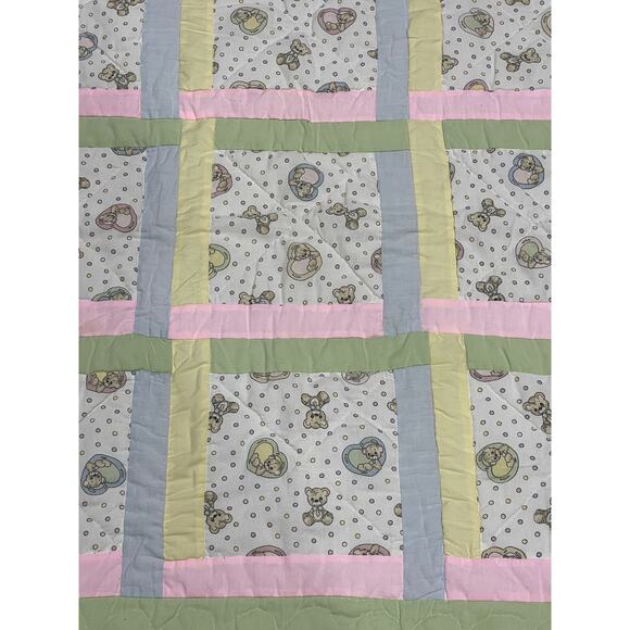 Precious Moments Tiny Teddy Bears Baby Blanket, Quilt, Bedding, Nursery Decor, - Picture 2 of 6